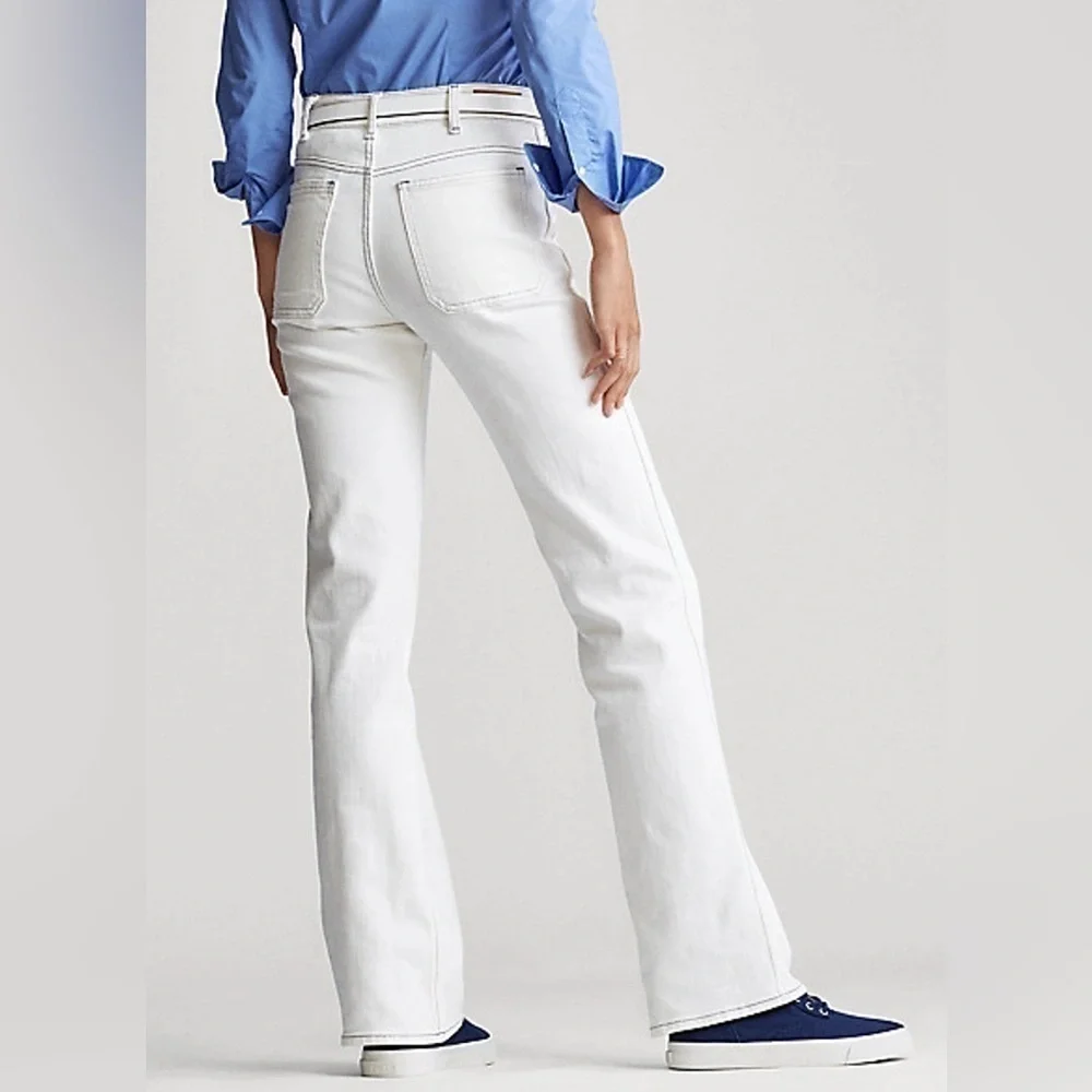 Polo by Ralph Lauren | White Flare Jean - Size 26R- Excellent Condition​​​​​ - Picture 5 of 12